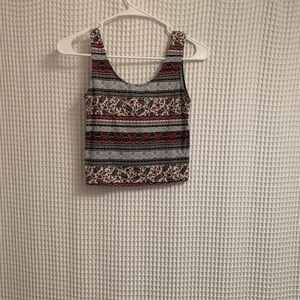 multi colored crop top
